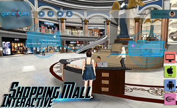 virtual interactive shopping mall application