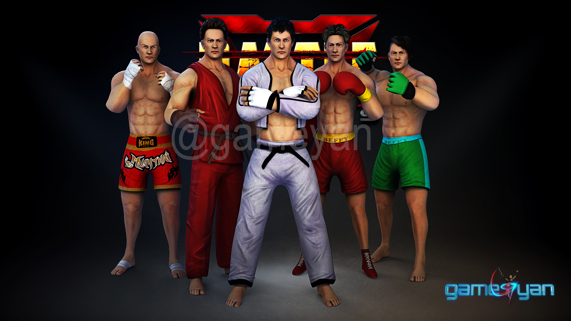 3D MMA Multiplayer Game Art outsourcing