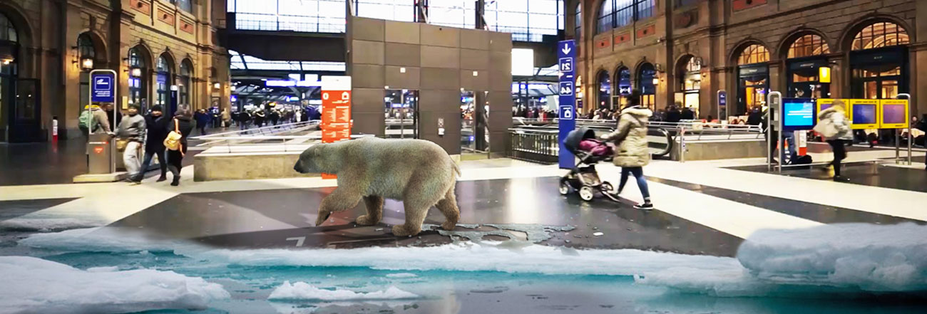 Augmented Reality Advertising Campaign – VIRTUAL POLAR BEAR By GameYan Film Production Company