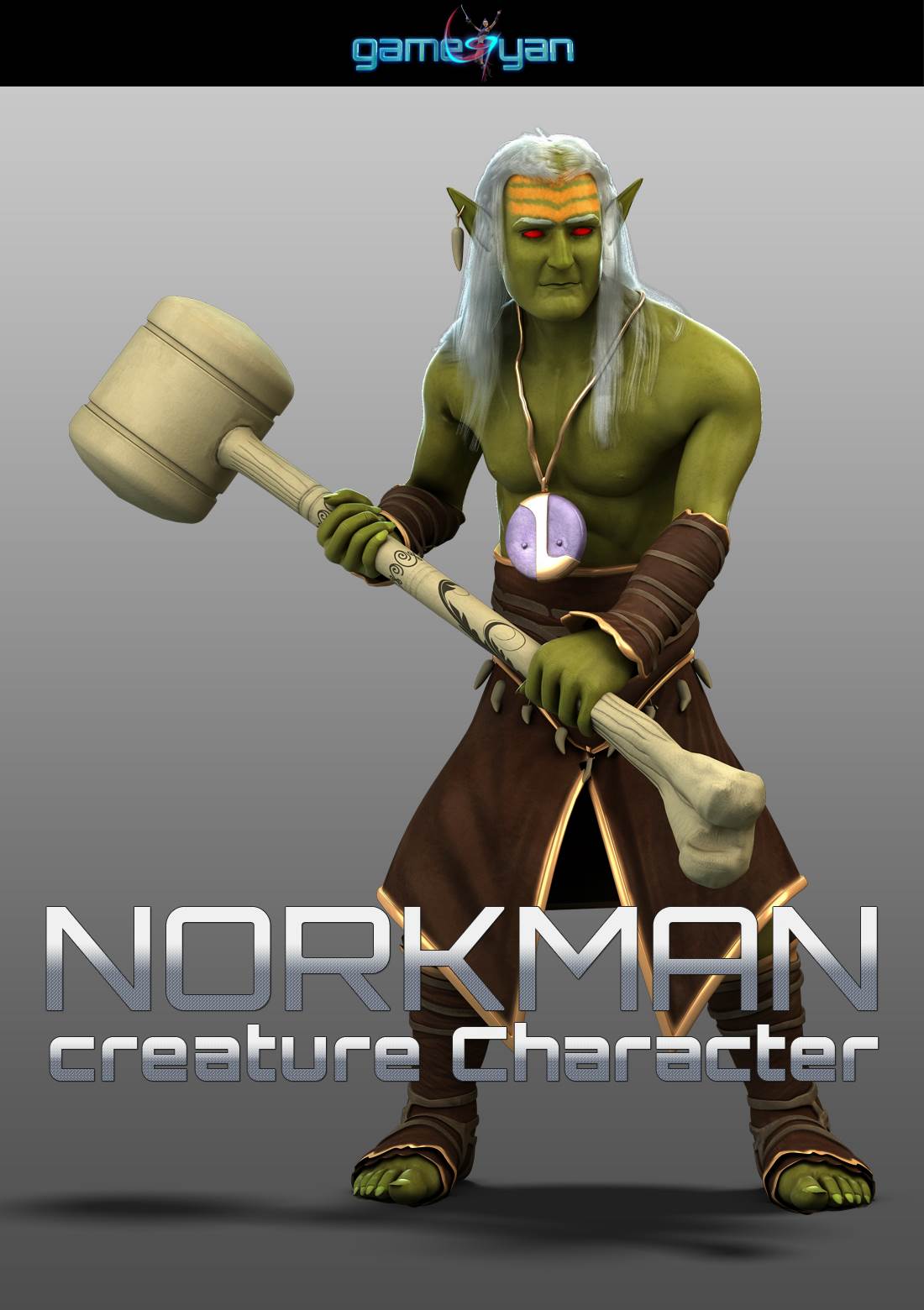 3D Norkman – Character Cartoon Animation Companies By GameYan 3D Animation Studio
